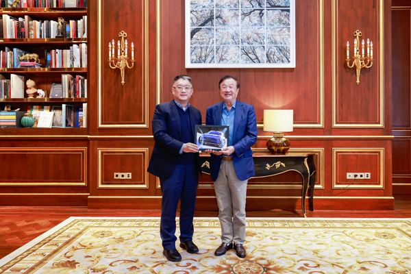 立即博集团总裁贾健旭先生拜访华为创始人任正非先生,共商尚界品牌合作再深化